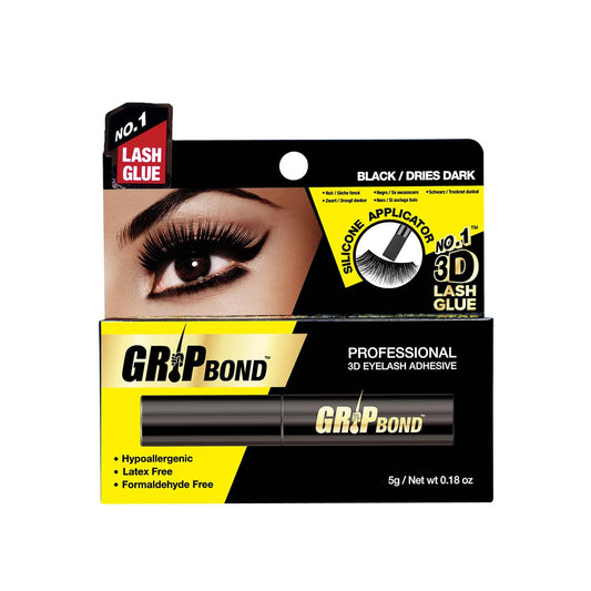 EBIN New York GripBond lash adhesive Black / Silicone Applicator – front packaging
