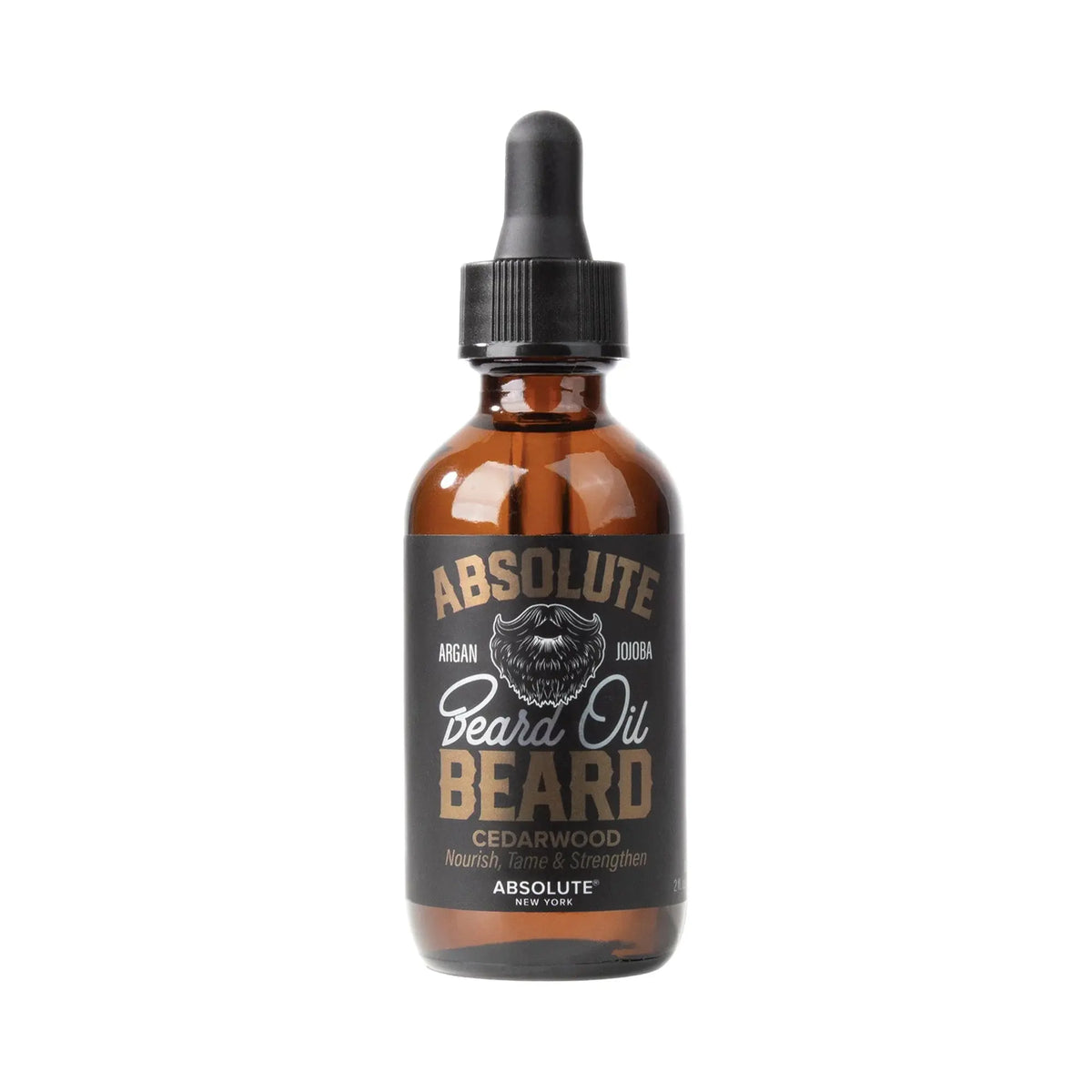 Absolute Beard Oil – Cedarwood, bottle view