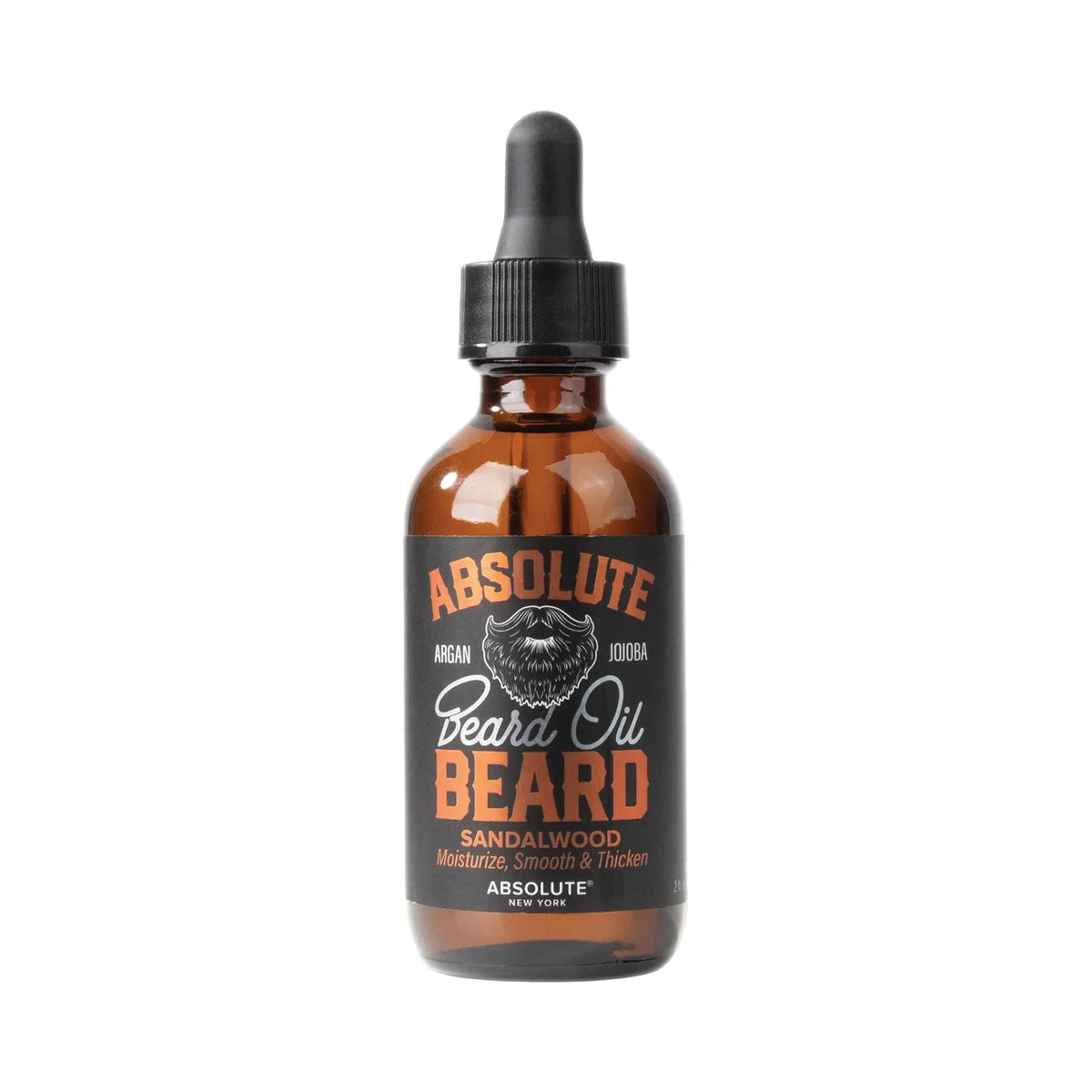 Absolute Beard Oil – Sandalwood, bottle view
