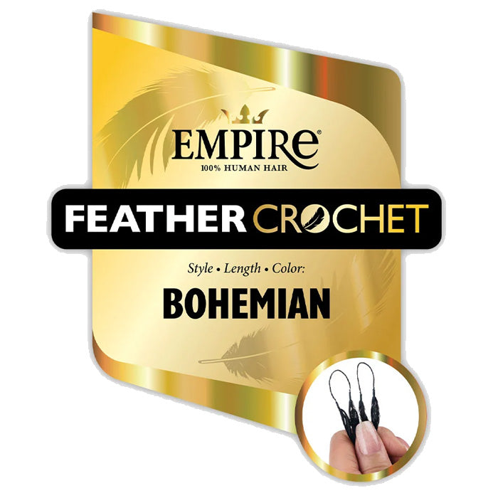 Sensationnel Empire 100% Human Hair Feather Crochet Braids - BOHEMIAN 14/18"