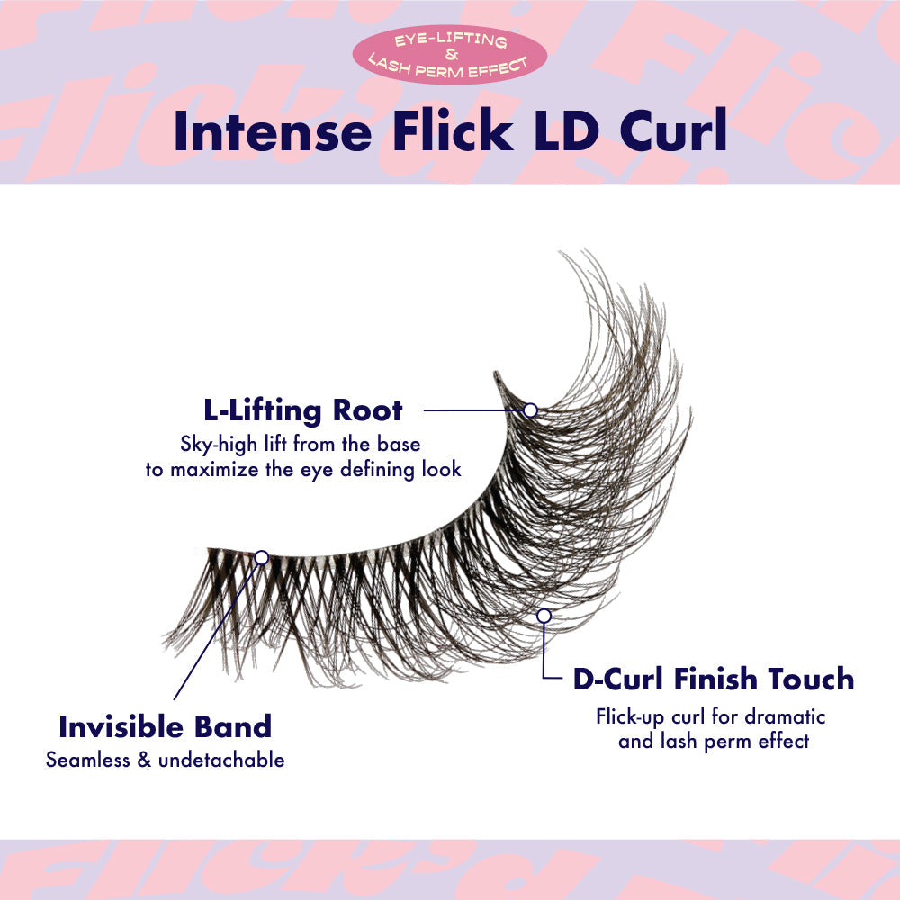 IFK01_extra_002 "I-ENVY 3D Flick'd Strip Lashes - LD Curl, additional product view 2."