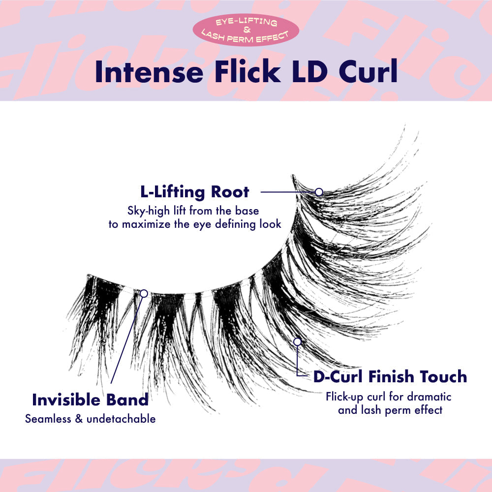 IFK02_extra_002 "I-ENVY 3D Flick'd Strip Lashes - LD Curl, additional product view 2."