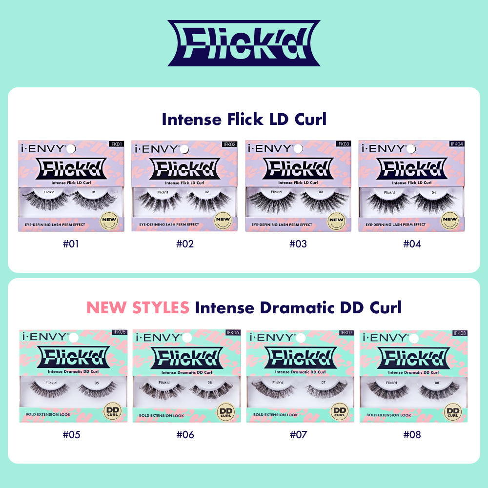 IFK02_extra_006 "I-ENVY 3D Flick'd Strip Lashes - LD Curl, additional product view 6."