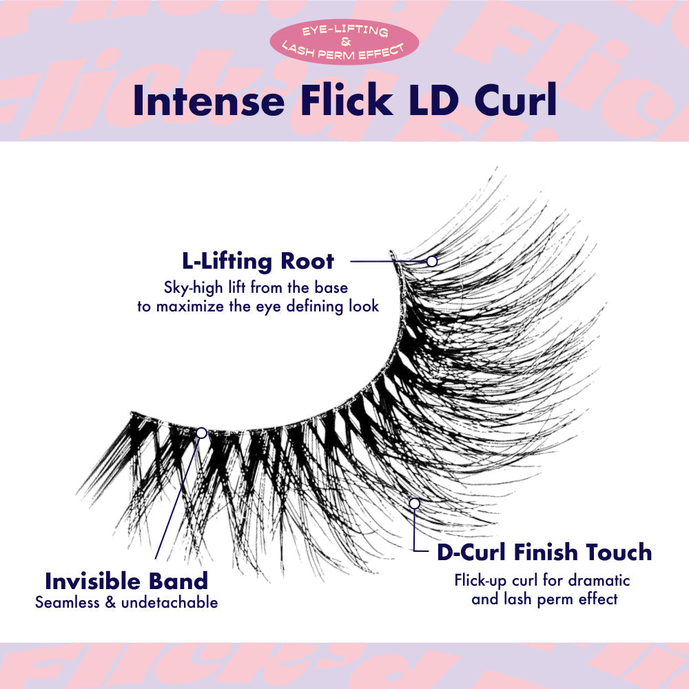 IFK03_extra_002 "I-ENVY 3D Flick'd Strip Lashes - LD Curl, additional product view 2."
