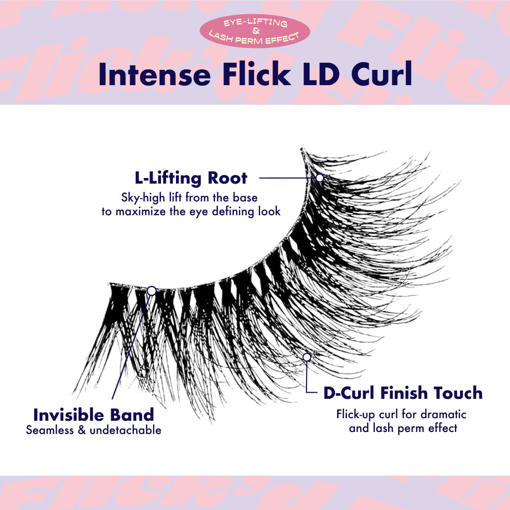IFK04_extra_002 "I-ENVY 3D Flick'd Strip Lashes - LD Curl, additional product view 2."