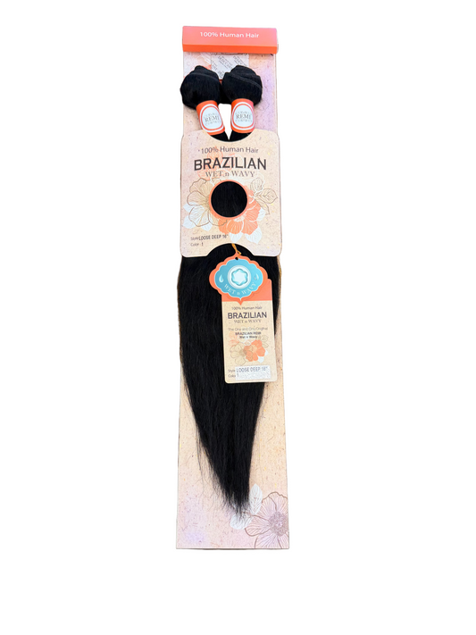 Brazilian Loose Deep- Wet n Wavy 100% Human Hair