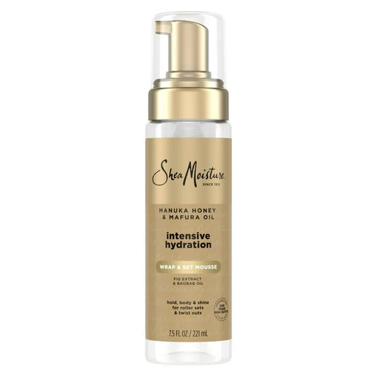 SheaMoisture Manuka Honey & Mafura Oil Hydrating Wrap & Set Hair Mousse - 7.5 fl oz