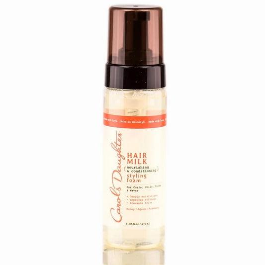 Carol's Daughter Hair Milk (Nourishing & Conditioning) Styling Foam with Honey, Macadamia, Rosemary 5.85 fl oz
