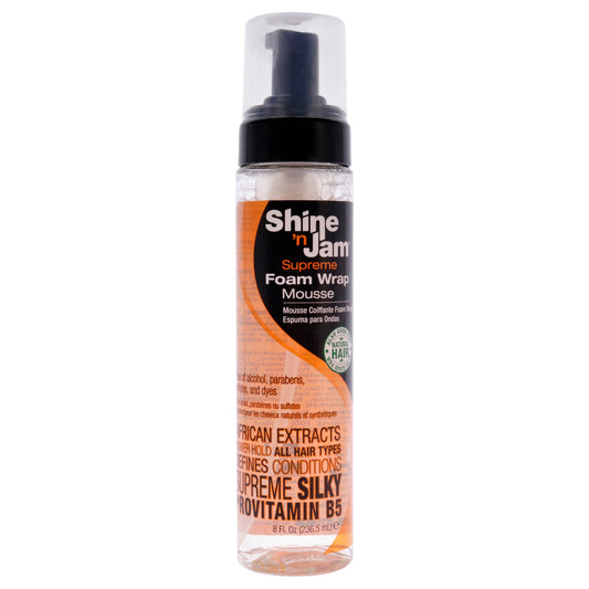 SHINE’N JAM SUPREME FOAM WRAP MOUSSE 8Oz