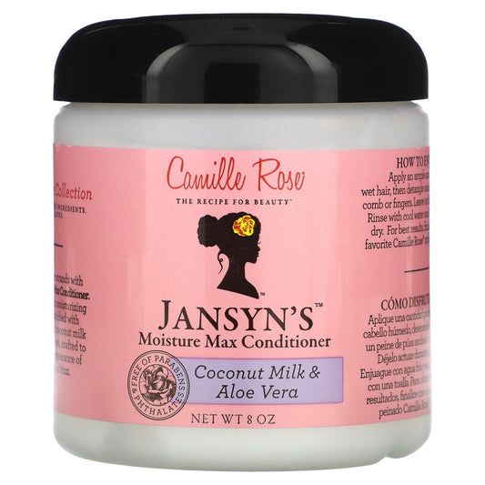 Jansyn's Moisture Max Conditioner, Coconut Milk & Aloe Vera, 8 oz
