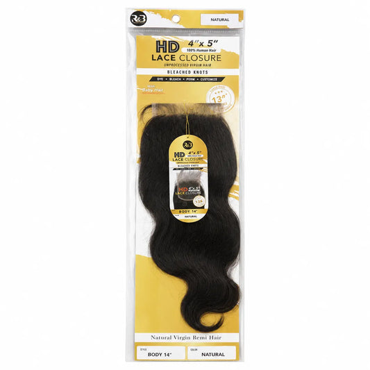 R&B HD 4x5 Body Wave Human Hair Lace Closure Ultimate Beauty Supply