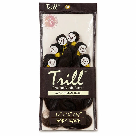 Trill Brazilian Virgin Remy Body Wave 100% Human Hair 6-Piece Bundle with Lace Closure – 10″ 12″ 14″ Ultimate Beauty Supply