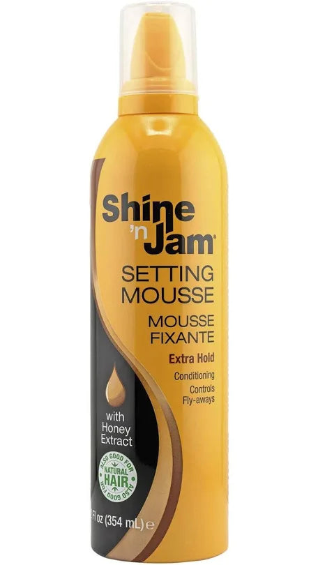 Ampro Shine 'n Jam Setting Mousse Honey Extra Hold 12oz