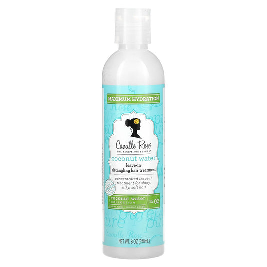 Camille Rose Coconut Water Leave-In Dentangling Hair Treatment, 8 OZ