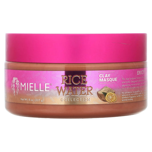 Mielle Rice Water Collection, Clay Masque, 8 oz