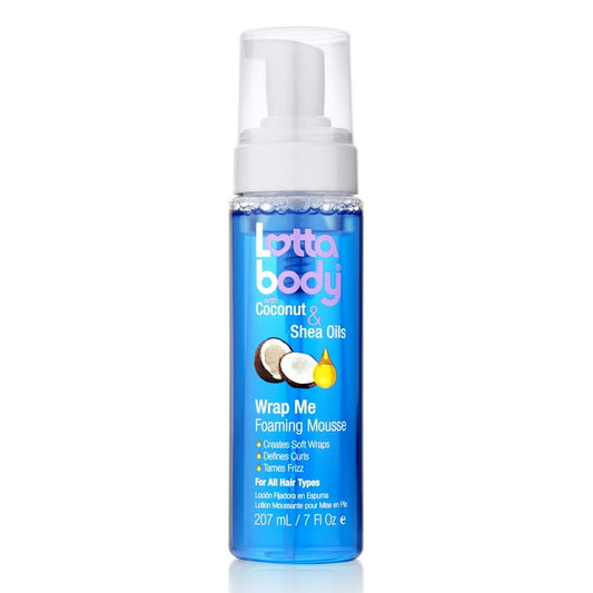 Lottabody Wrap Me Foaming Curl Mousse with Coconut and Shea Oil, 7 fl oz