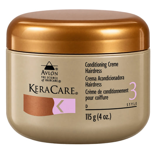 KeraCare Conditioning Creme Hairdress jar, 4 oz