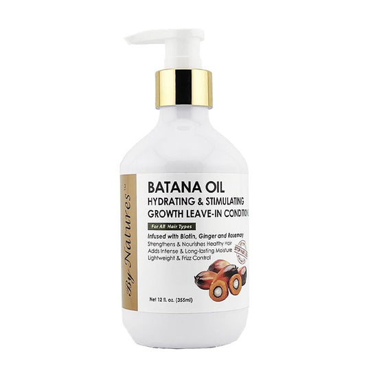 By Nature Batana Oil Hydrating & Growth Leave-In Conditioner — 12 oz leave-in conditioner bottle