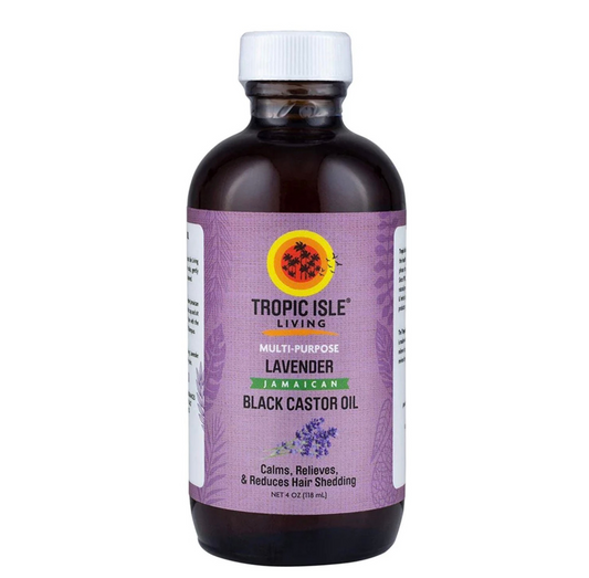 Tropic Isle Living 100% Natural Jamaican Black Castor Oil - Lavender