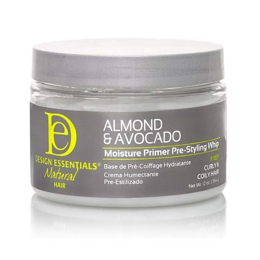 DESIGN ESSENTIALS: MOISTURE PRIMER PRE-STYLING WHIP, 12 oz
