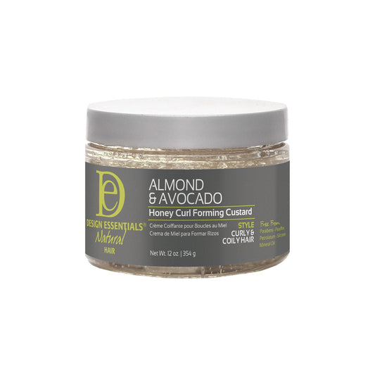 Design Essentials Natural Hair Almond & Avocado Honey Curl Forming Custard, 12 oz