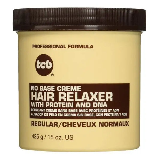 TCB No Base Creme Hair Relaxer Regular Strength 15 oz jar