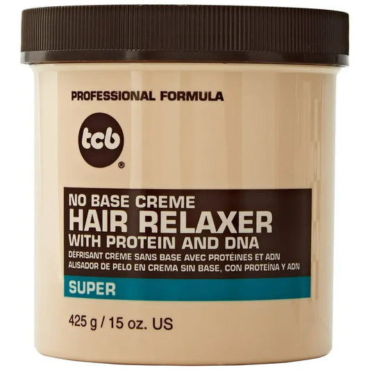 TCB No Base Creme Hair Relaxer Super Strength 15 oz jar