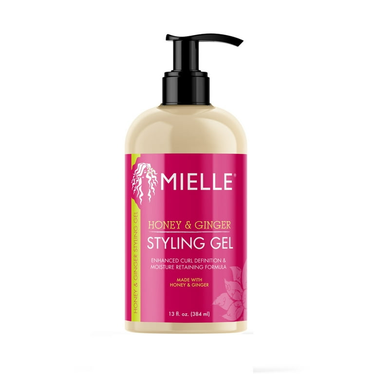Mielle Organics Honey & Ginger Styling Gel 13oz, Curl Enhancing, All Hair Types, Unisex