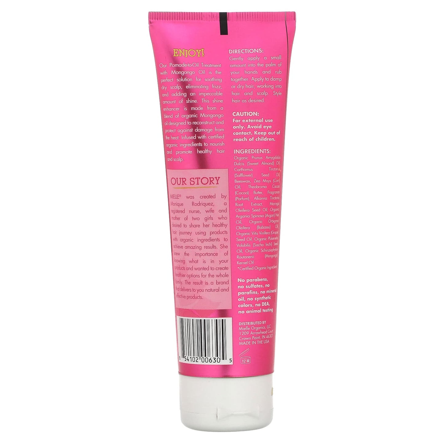 Mielle Pomade-To-Oil Treatment, Mongongo Oil, 4 oz