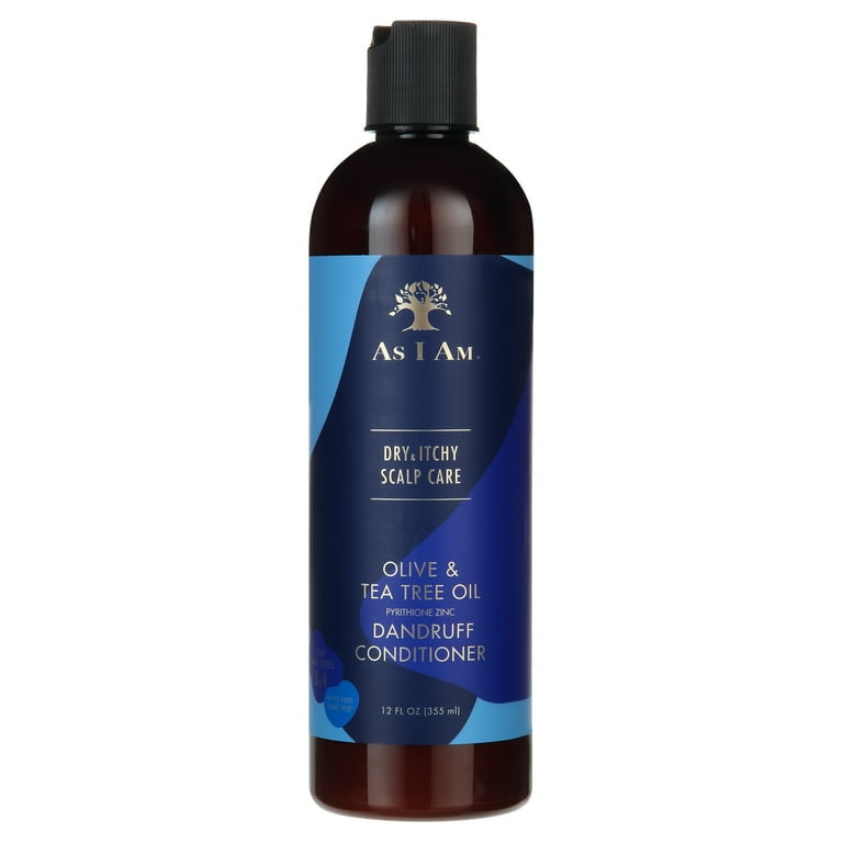 As I Am Dry & Itchy Scalp Care with Olive & Tea Tree Oil Dandruff Conditioner, 12 fl oz., Moisturizing, Unisex