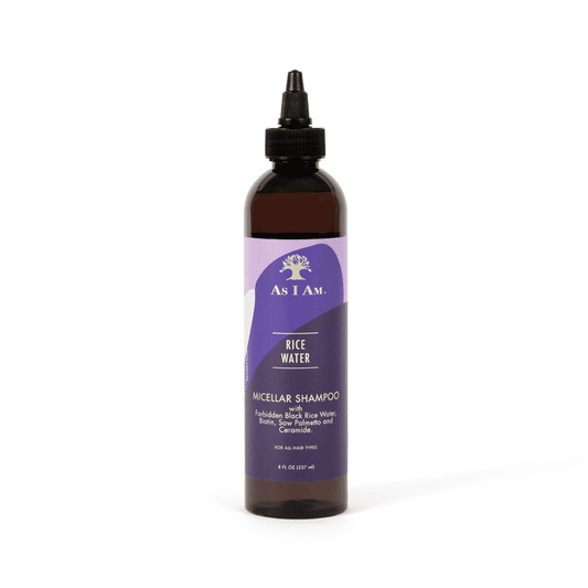 As I Am Rice Water Micellar Shampoo 8 oz., All Hair Type, Moisturizing, Unisex