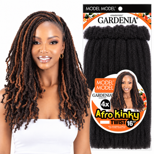 Model Model Gardenia 4X Afro Kinky Twist Hair 16" Model Model