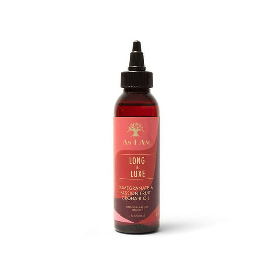 As I Am Long & Luxe Pomegranate & Passion Fruit Grohair Oil 4oz