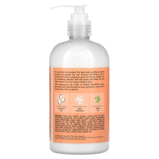 SheaMoisture Curl & Shine Conditioner, Coconut & Hibiscus, 13 fl oz (384 ml)
