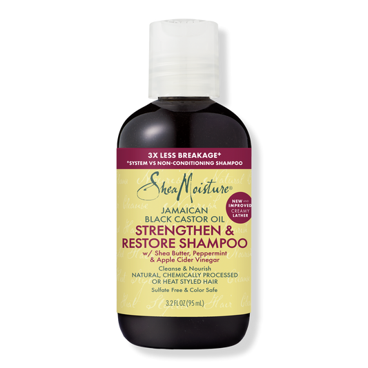 SheaMoisture Jamaican Black Castor Oil Strengthen & Restore Shampoo, 3.2 oz