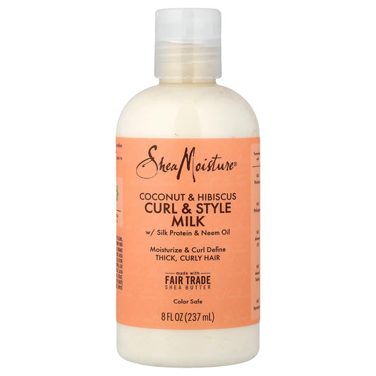 SheaMoisture Curl & Style Milk, Coconut & Hibiscus, 8 fl oz (237 ml)