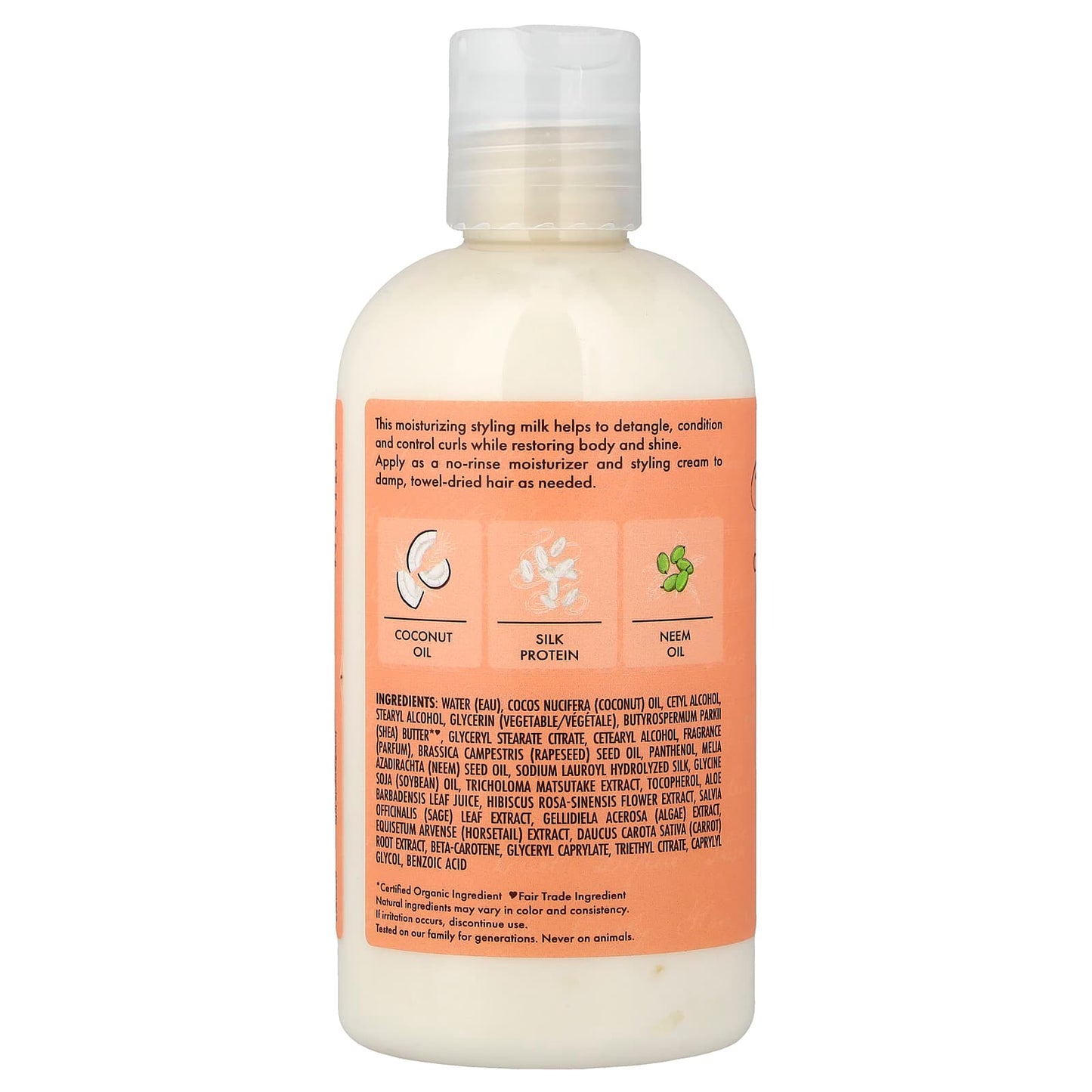 SheaMoisture Curl & Style Milk, Coconut & Hibiscus, 8 fl oz (237 ml)