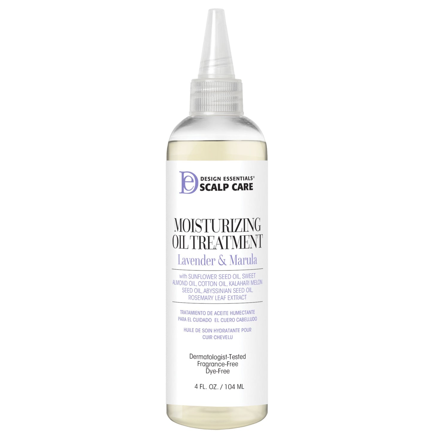 Design Essentials Scalp Care Moisturizing Oil Treatment Lavendar & Marula, 4 oz