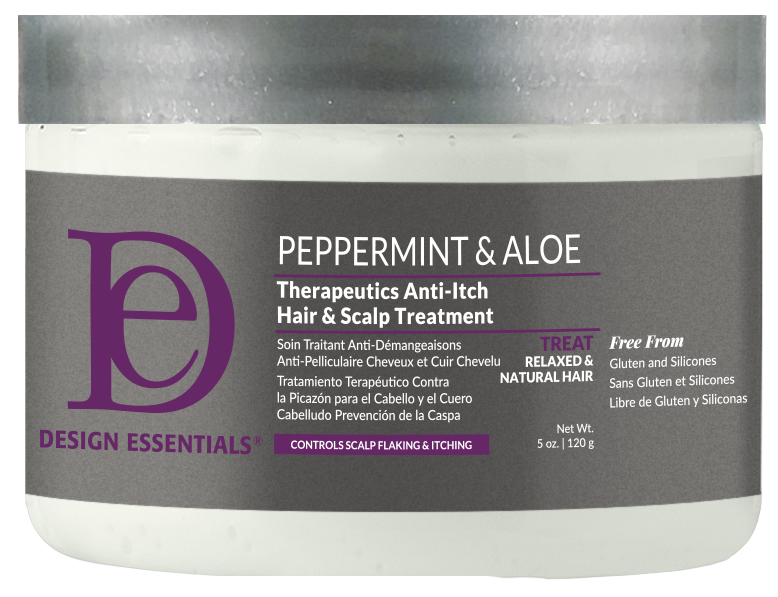 DESIGN ESSENTIALS Peppermint & Aloe Soothing Scalp Care Treatment, 5 oz