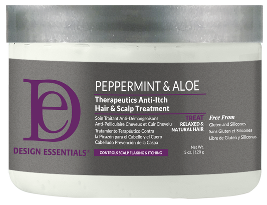 DESIGN ESSENTIALS Peppermint & Aloe Soothing Scalp Care Treatment, 5 oz