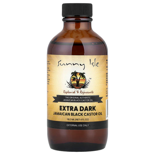 Sunny Isle Extra Dark Jamaican Black Castor Oil, 4 fl oz (118.2 ml)