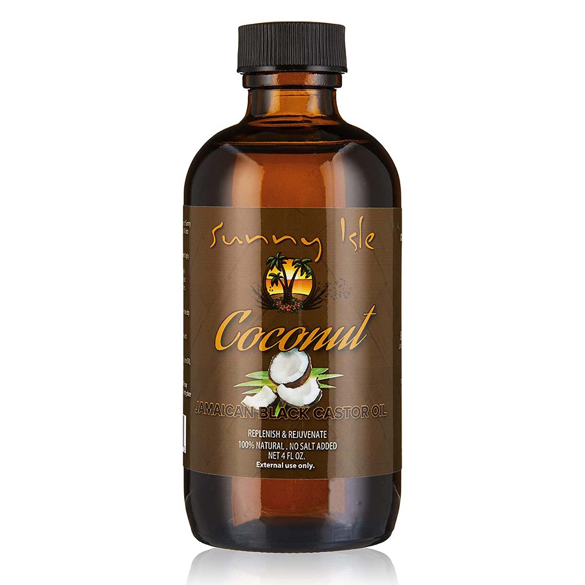 Sunny Isle Coconut Jamaican Black Castor Oil, 4 oz