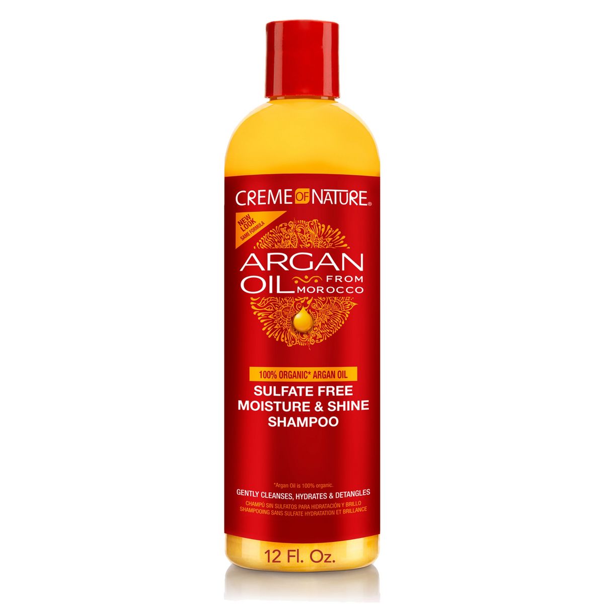 Creme Of Nature Sulfate Free Shampoo for Moisture & Shine with Argan Oil, (Choose Size)