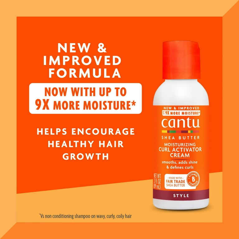 Cantu Moisturizing Curl Activator Cream with Shea Butter, 3 fl oz