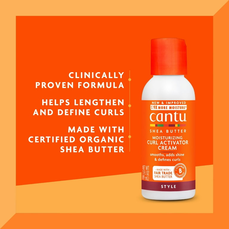 Cantu Moisturizing Curl Activator Cream with Shea Butter, 3 fl oz