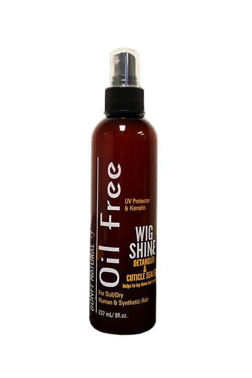 Bonfi Natural Oil Free Wig Shine Detangler and Cuticle Sealer for Human or Synthetic Hair (choose size)