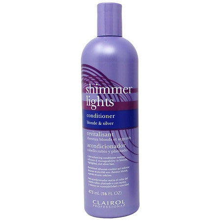 Clairol Shimmer Lights Conditioner Blonde and Silver, 16.0 fl oz