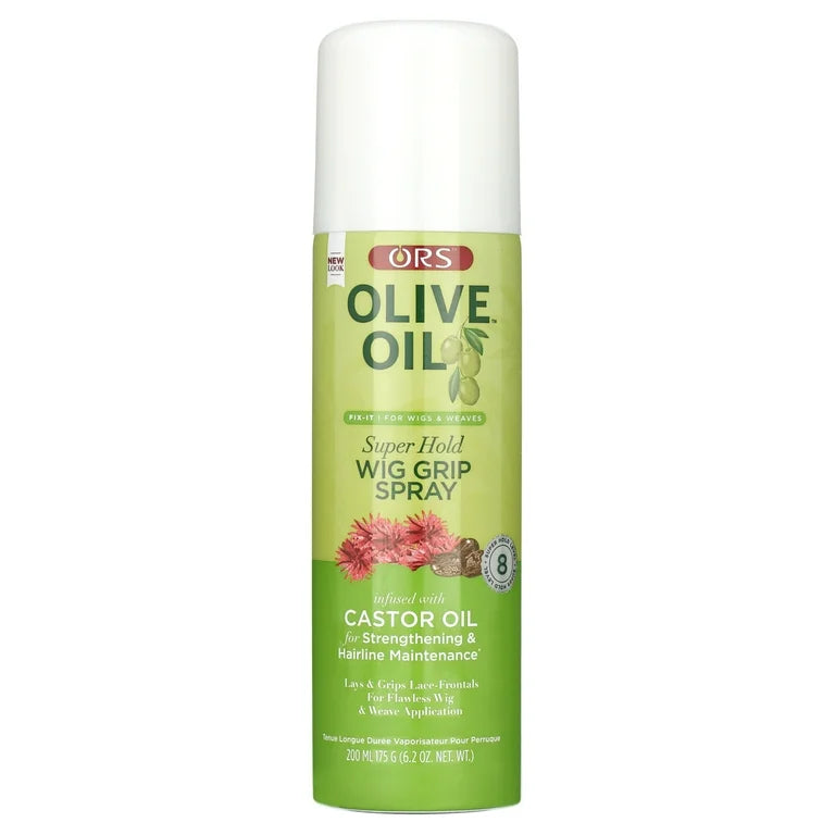 ORS Olive Oil FIX-IT Super Hold Wig Grip Spray with Castor Oil 6.2 oz
