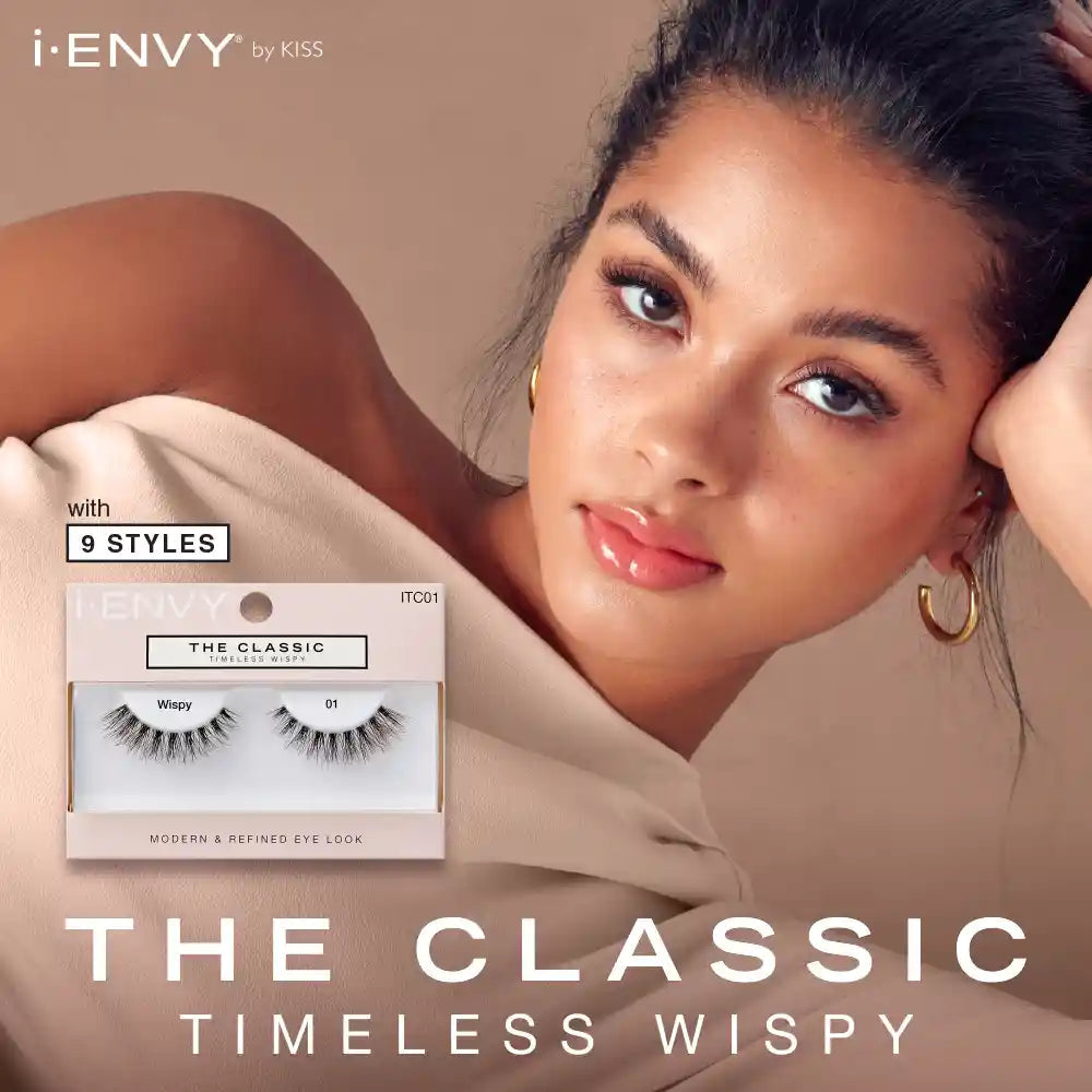 ITC01_extra_007 "I-ENVY Classic Timeless Wispy Strip Lashes, additional product view 7."