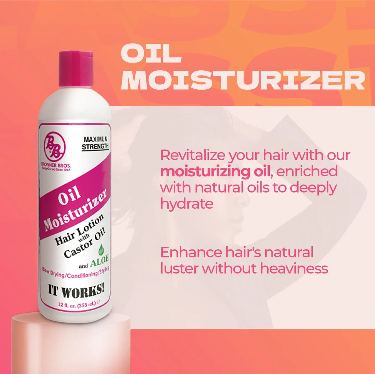 Bronner Brothers Oil Moisturizer Hair Lotion 12 oz Jinny Beauty Center